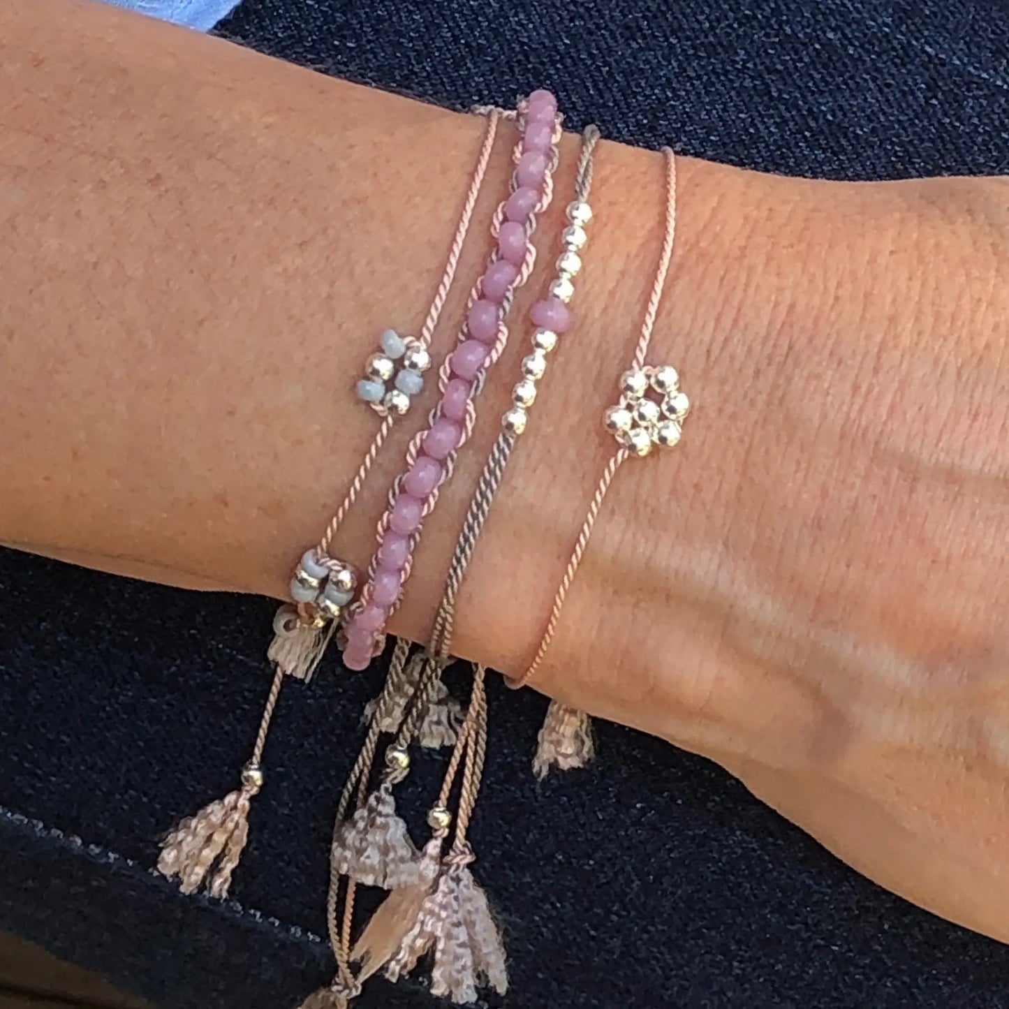 Silver Beaded Bracelets Kit