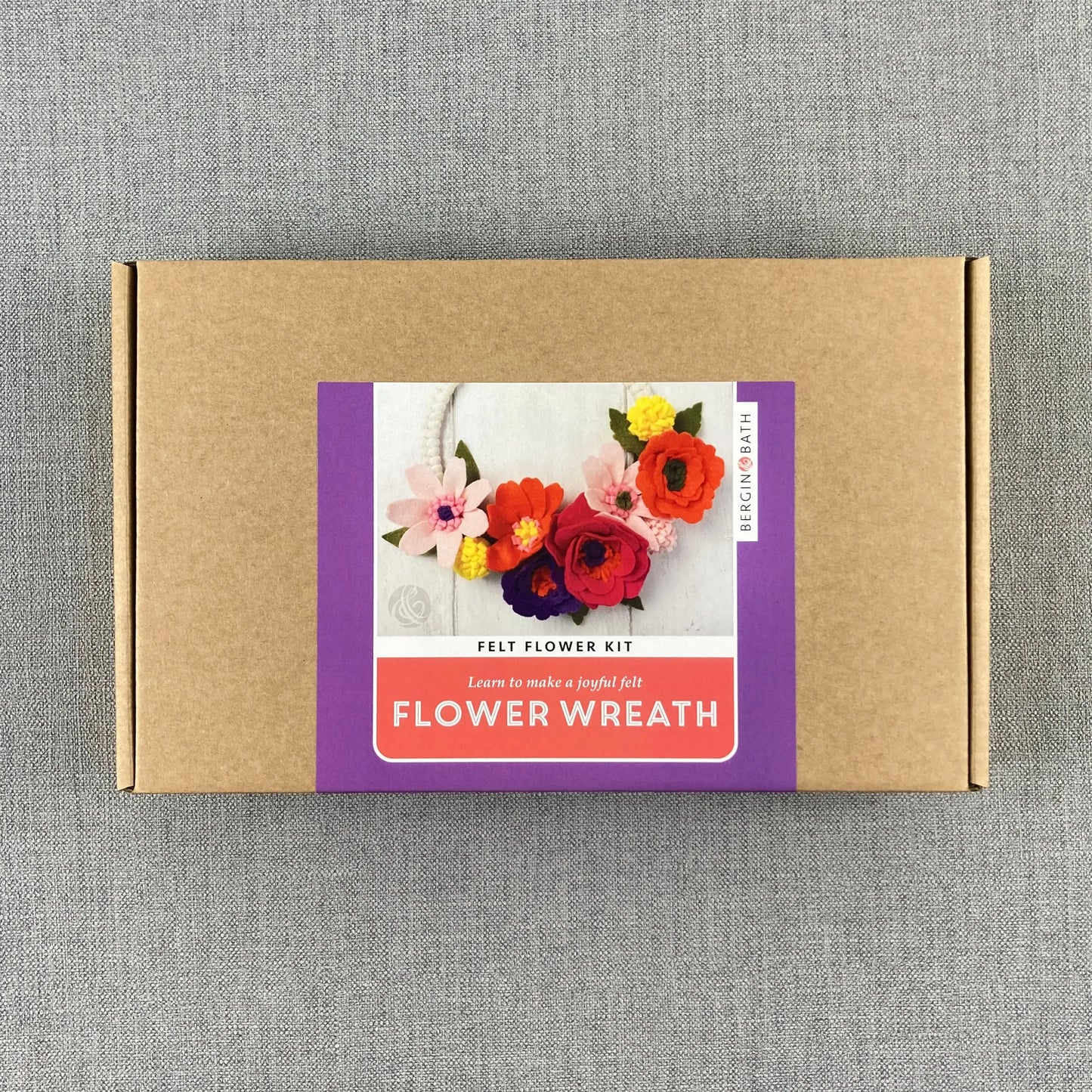 Felt flower and macrame wreath kit