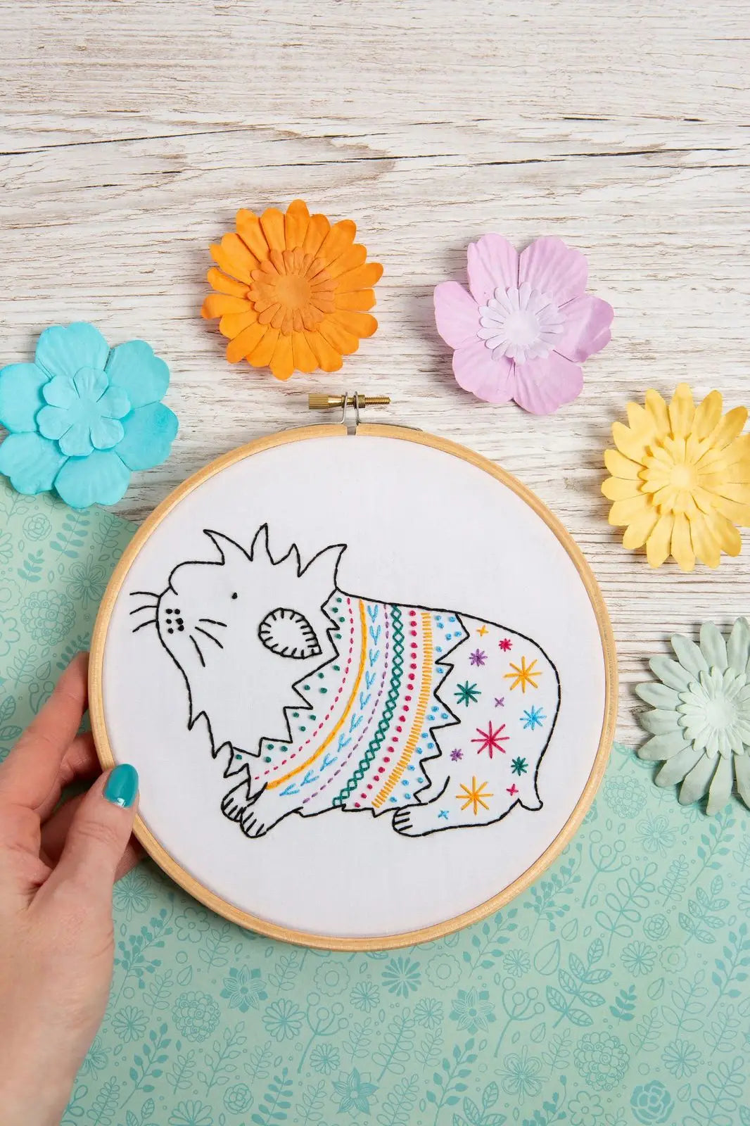 Guinea Pig Embroidery Kit