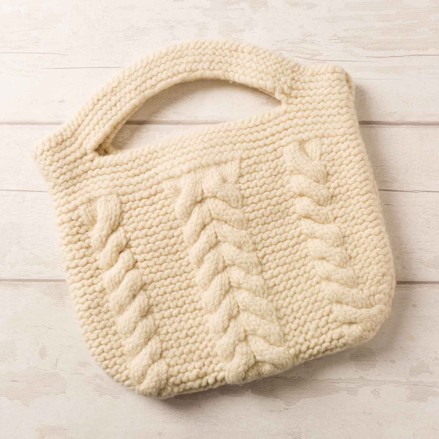 Merino Wool Cable Bag Knitting Kit