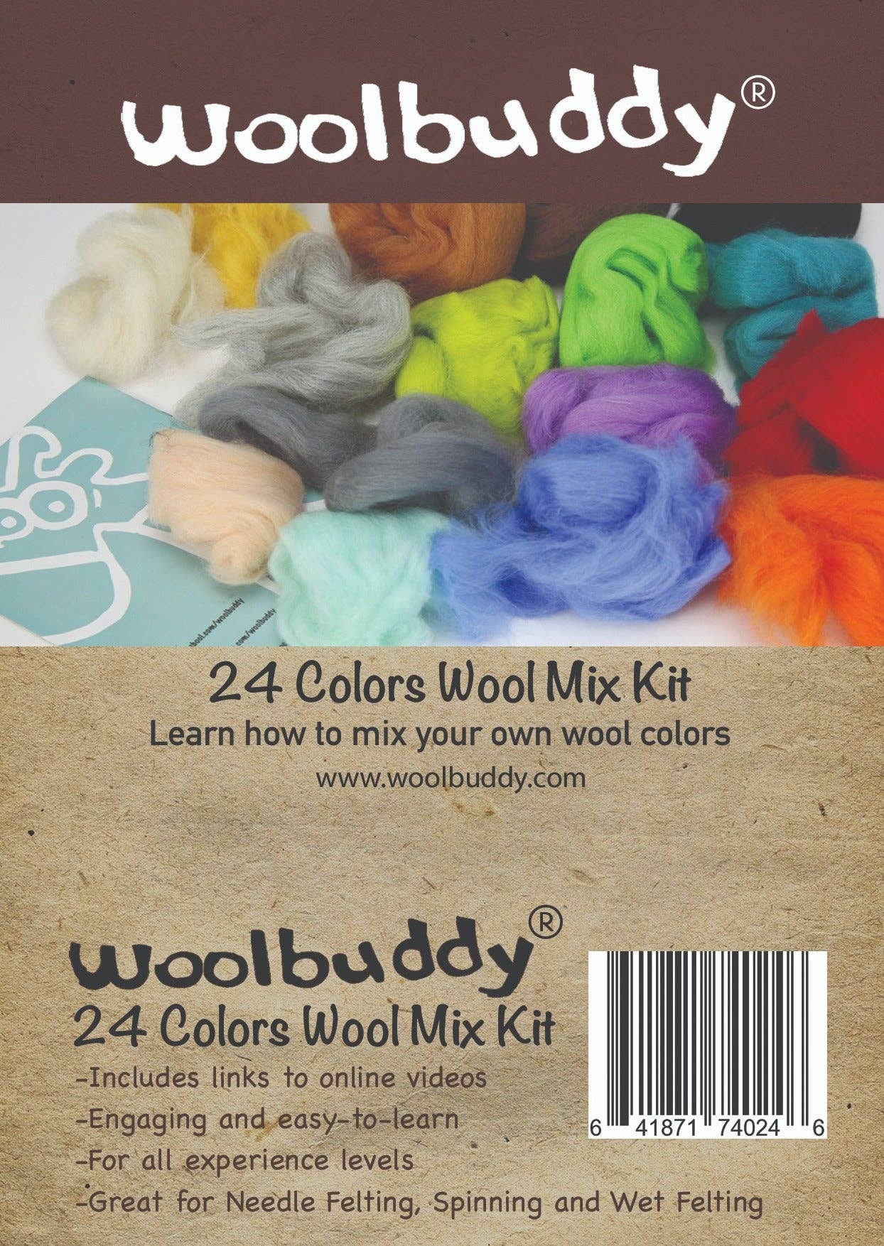 Needle Felting starter wool - 24