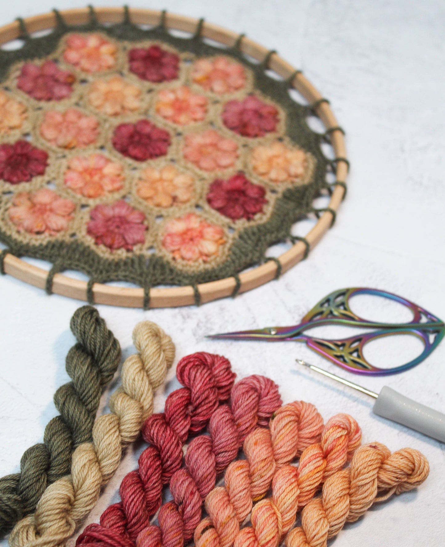 Peach Blossom Mandala Kit