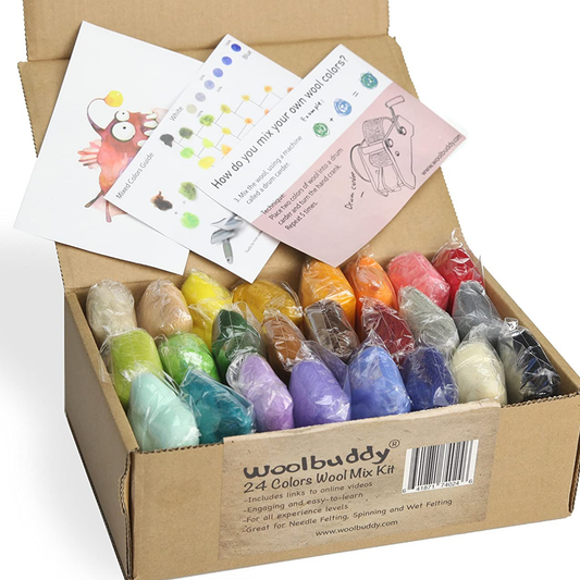 Needle Felting starter wool - 24