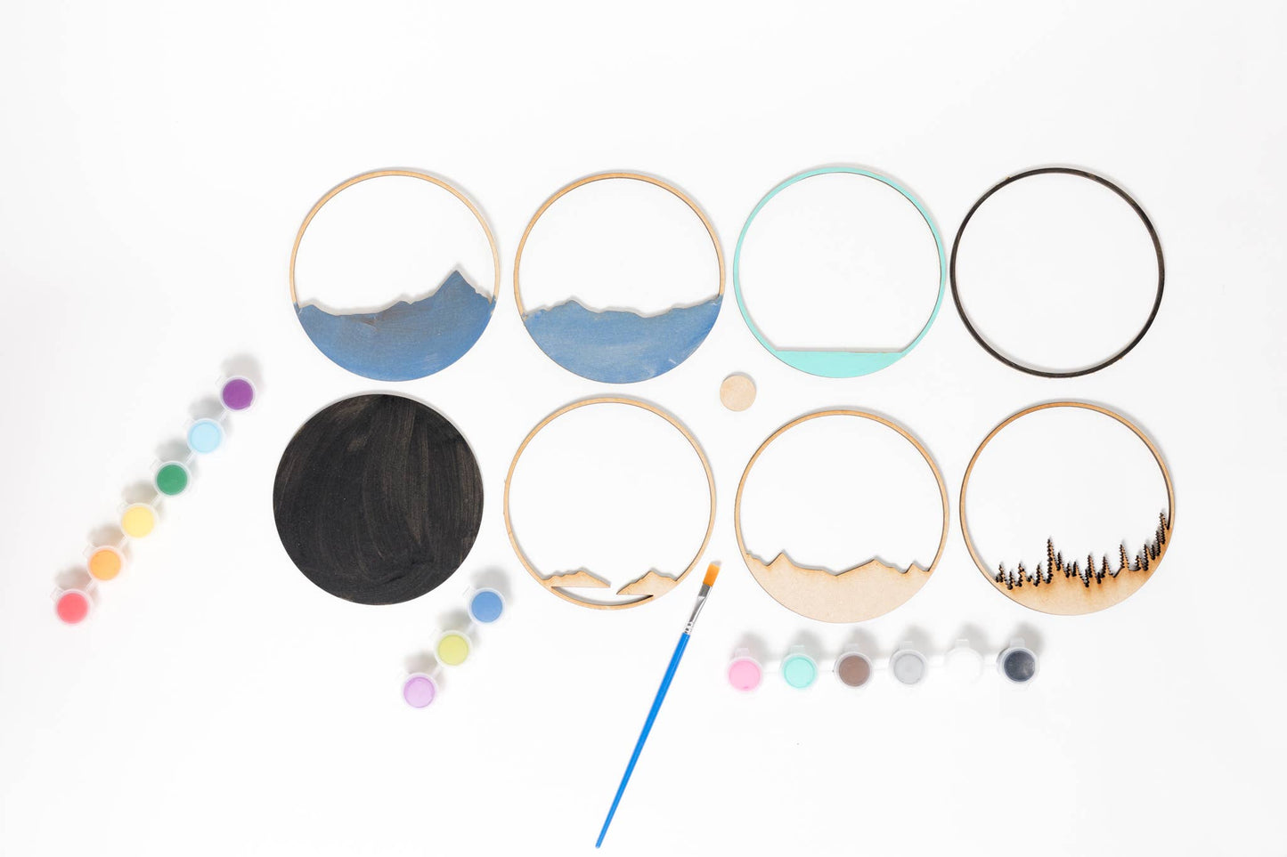 The Look Out Shadow Box - Wooden paint by layer kit