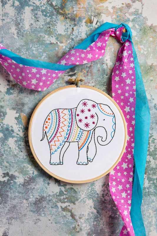 Elephant Embroidery Kit