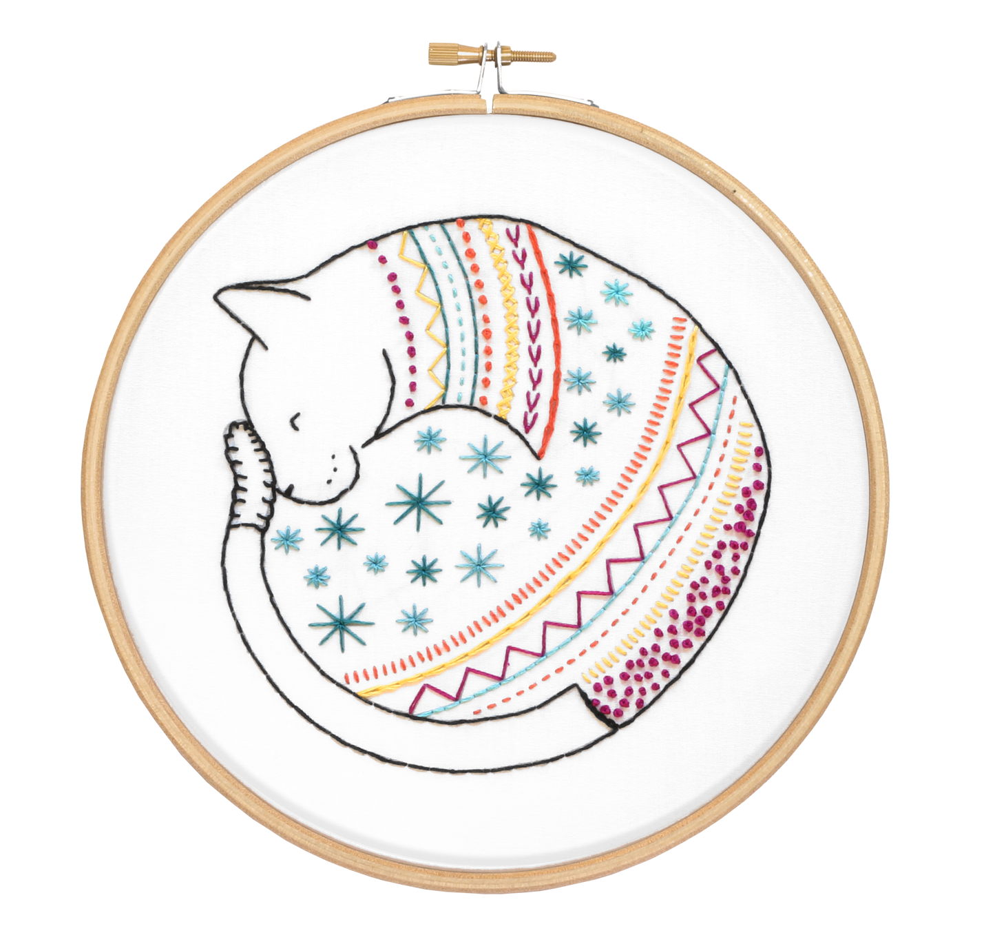 Cat Embroidery Kit