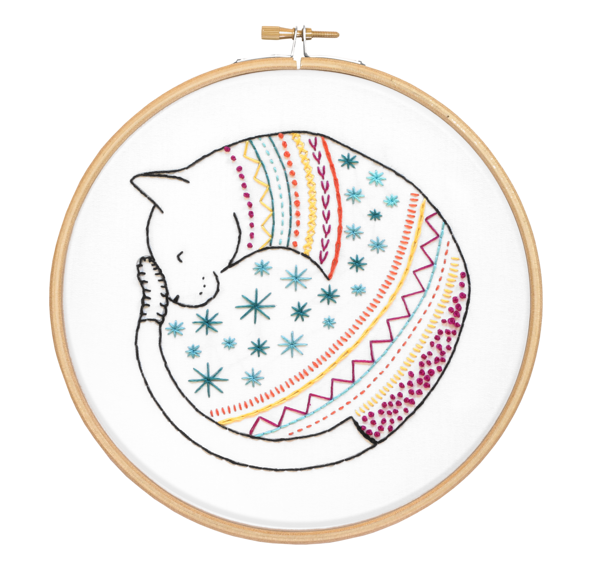 Cat Embroidery Kit – Craftship