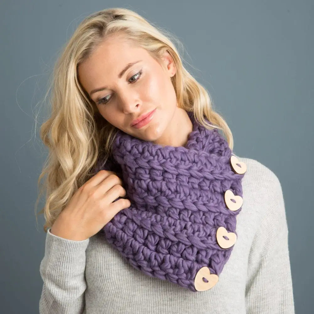 Love Heart Scarf Crochet Kit
