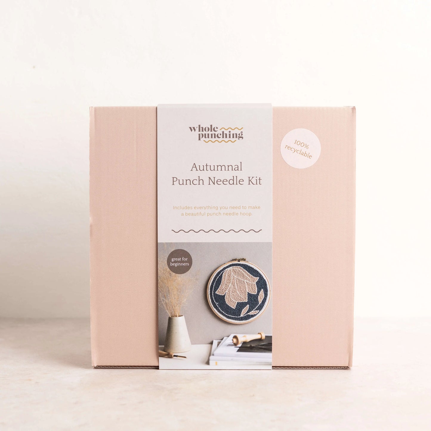 Autumn floral punch needle kit