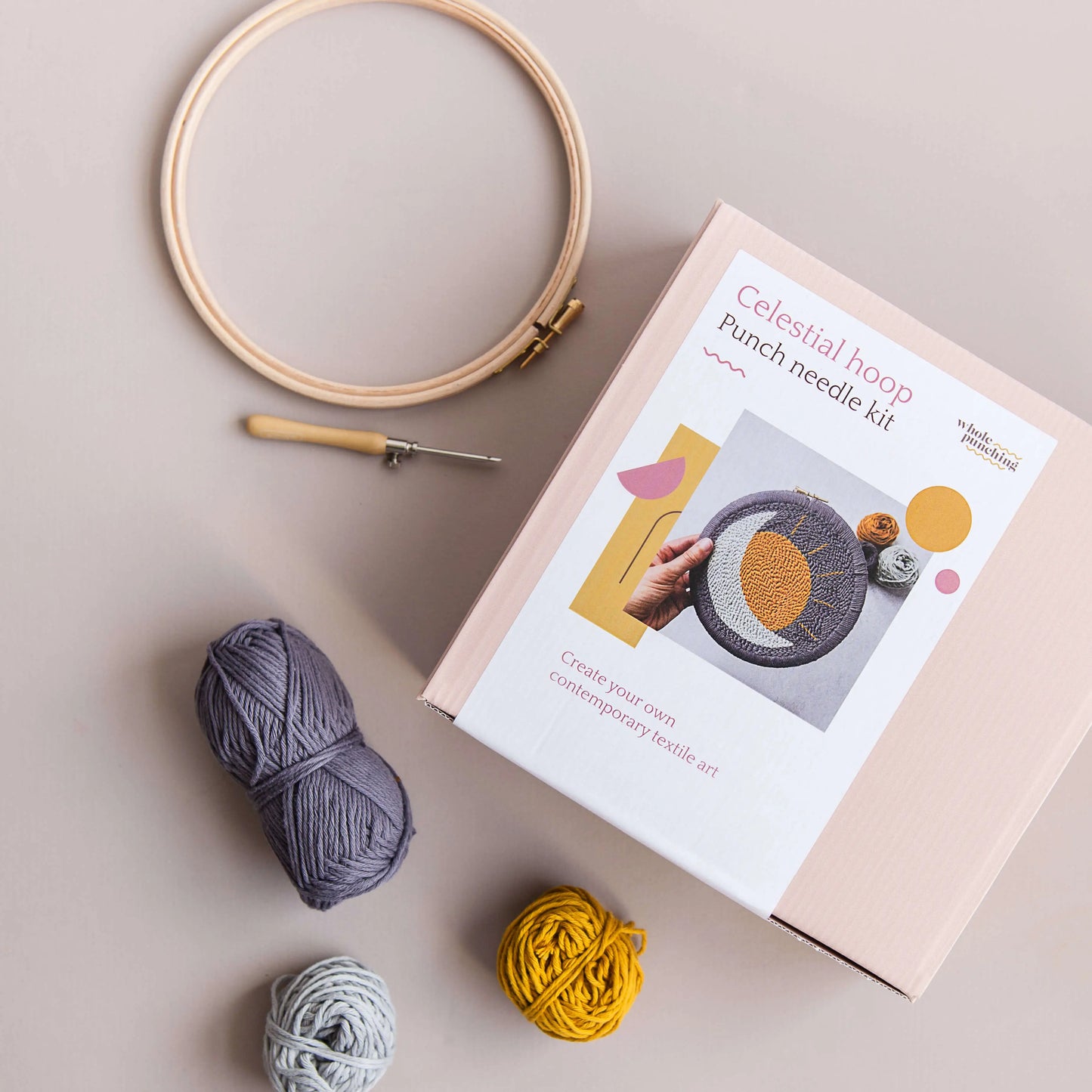 Celestial punch needle kit