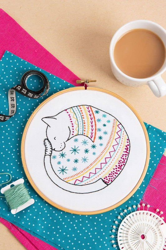 Cat Embroidery Kit